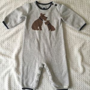 Baby Boy Janie & Jack Jumper Overalls Dog NWOT